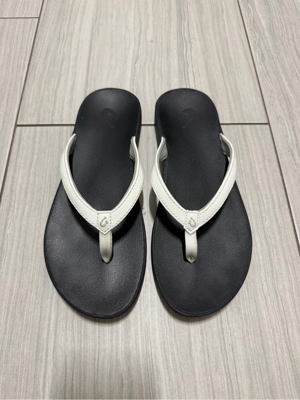 White OluKai Sandals